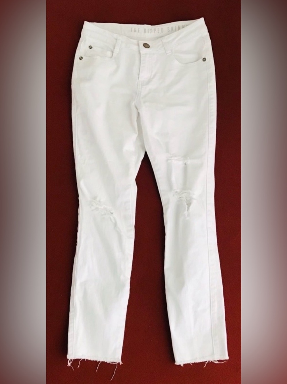 COTTON ON 91 The RIPPED SKINNY 91 JEANS Size 7/8